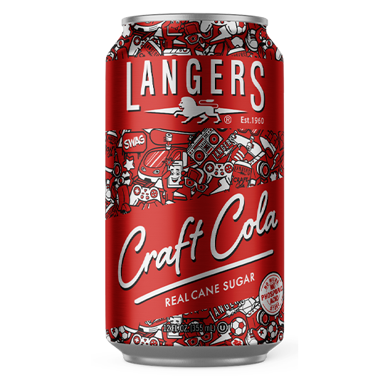 Langers Craft Cola made with Real Cane Sugar